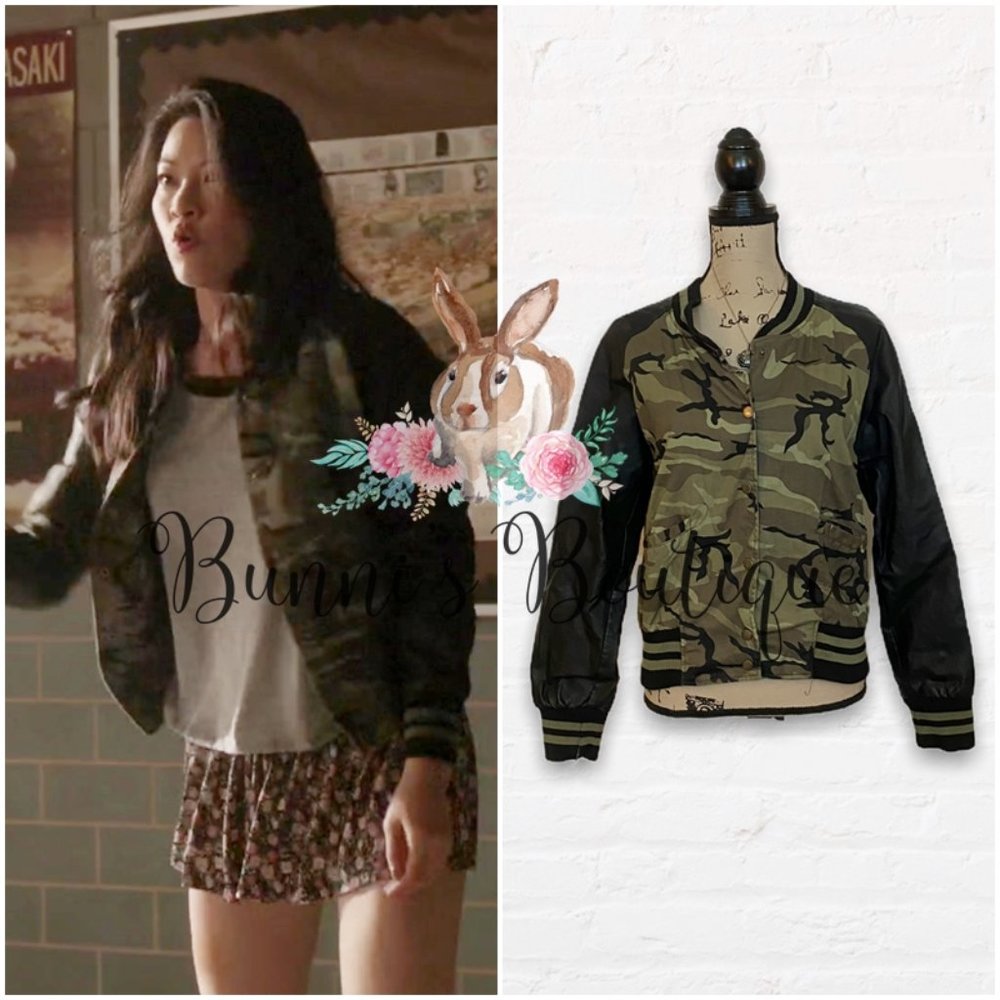 Kira Yukimura's Forever 21 Camo Army Bomber Jacket